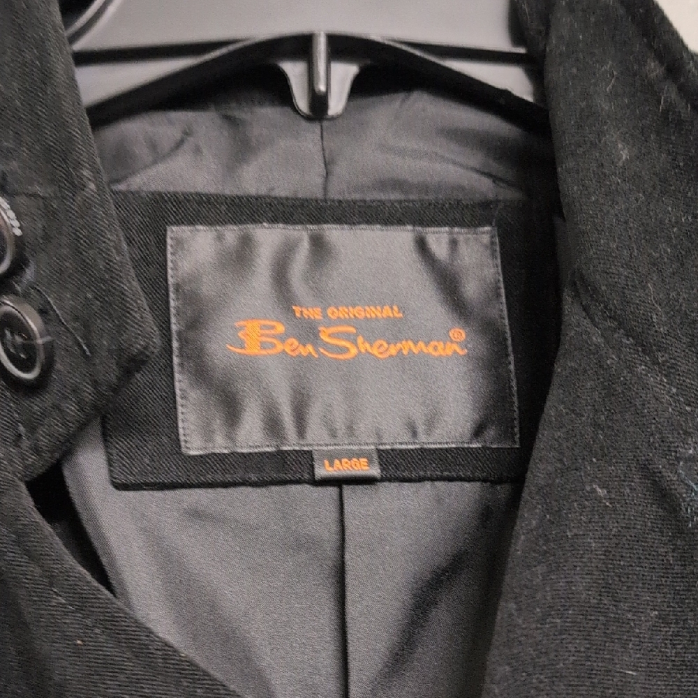 Ben Sherman Black Pea Coat
